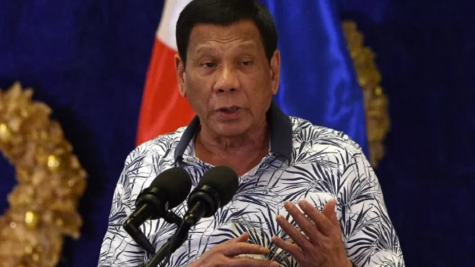 Rodrigo Duterte, presidente de Filipinas. Foto: AFP