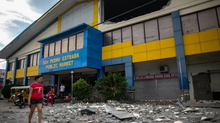 Filipinas: terremoto de magnitud 6,4 dejó al menos 5 muertos. Foto: AFP Filipinas: terremoto de magnitud 6,4 dejó al menos 5 muertos. Foto: AFP