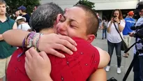 Florida: estudiantes reclaman a Trump en protesta contra armas. Video: AFP