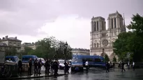 Ataque en la catedral Notre Dame en París, Francia. Foto y video: AFP