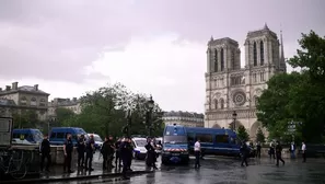 Ataque en la catedral Notre Dame en París, Francia. Foto y video: AFP