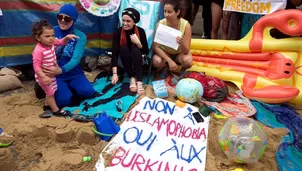Burkini, ropa de baño usada por mujeres musulmanas. Foto: EFE
