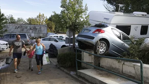 Lluvias en Francia. (V&iacute;a: AFP)