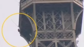 Francia: evacúan y cierran la Torre Eiffel debido a un hombre visto escalando el monumento. Foto: Canal N