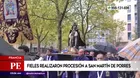 Francia: Fieles realizaron procesión de San Martín de Porres