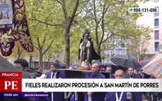 Francia: Fieles realizaron procesión de San Martín de Porres - Noticias de agua
