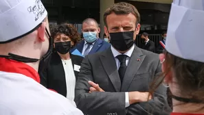 Francia: Un hombre abofetea al presidente Emmanuel Macron durante visita al sureste del país. Foto: AFP