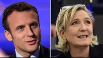 Macron y Le Pen lideran las votaciones. Foto: AFP