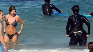 Aunque en Francia el uso del velo integral en el espacio público está prohibido, la legislación nada dice sobre la utilización de símbolos o vestimenta religiosa. (Vía: Twitter)