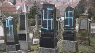 Francia: profanan 80 tumbas con símbolos nazis en cementerio judío