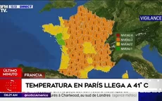 Francia: Temperatura en París llega a 41° C - Noticias de tercera-ola