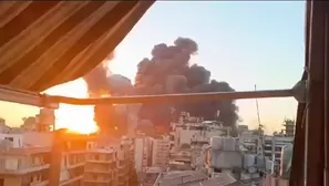 Fuerza Aérea israelí atacó principal centro de mando de Hezbolah. Foto y video: Canal N