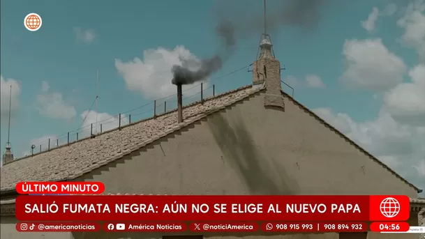 Elección del nuevo Papa: Segunda fumata negra y aún no hay sucesor de Francisco. Foto: América Noticias Elección del nuevo Papa: Segunda fumata negra y aún no hay sucesor de Francisco. Foto: América Noticias