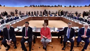 Varios mandatarios se reunieron en la Cumbre G20 de Hamburgo. Foto: AFP