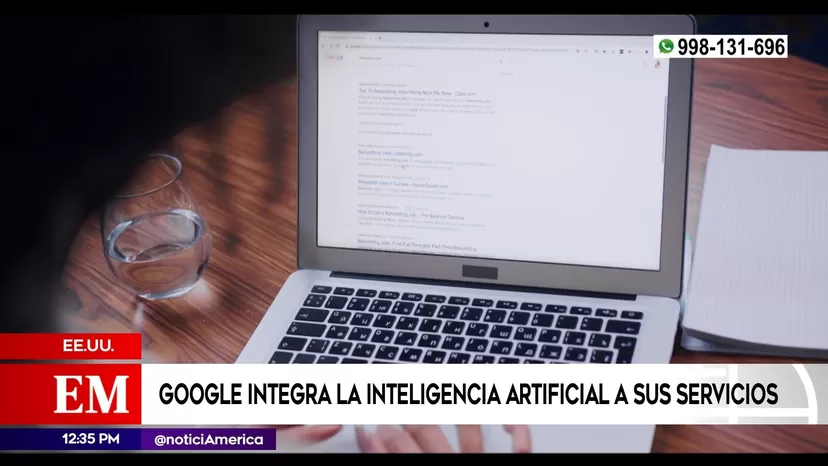 Google integra la inteligencia artificial a sus resultados de búsqueda