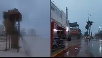 Huracán Grace toca tierra en Caribe mexicano y desata lluvias. Foto y video: AFP