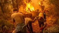 Grecia continúa su lucha contra incendios por séptimo día consecutivo. Foto: AFP