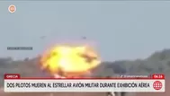Grecia: pilotos mueren al estrellar avión militar en exhibición
