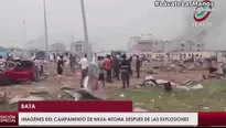 Guinea Ecuatorial: Aumentan a 31 los muertos por explosiones que devastaron cuartel militar en Bata. Foto: Captura