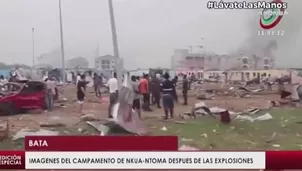 Guinea Ecuatorial: Aumentan a 31 los muertos por explosiones que devastaron cuartel militar en Bata. Foto: Captura