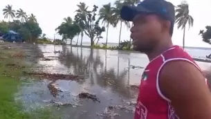 El rey de los tongas Tupou VI fue evacuado del palacio real de Nuku'alofa y llevado a una villa alejada de la costa