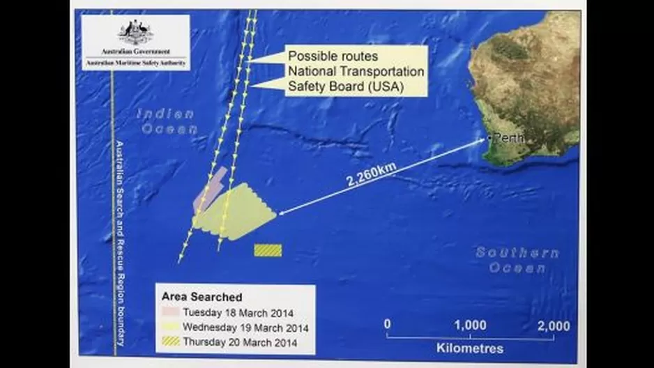 Hallaron en Australia restos que serían del avión malasio desaparecido
