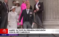 Harry tuvo su primera discusión con el Rey Carlos III - Noticias de harry