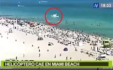 Helicóptero cayó en Miami Beach - Noticias de miami
