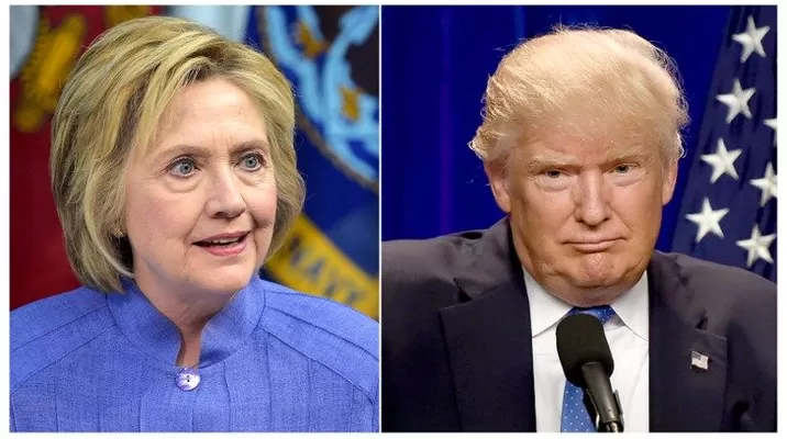 Hillary Clinton y Donald Trump. (Vía: AFP)
