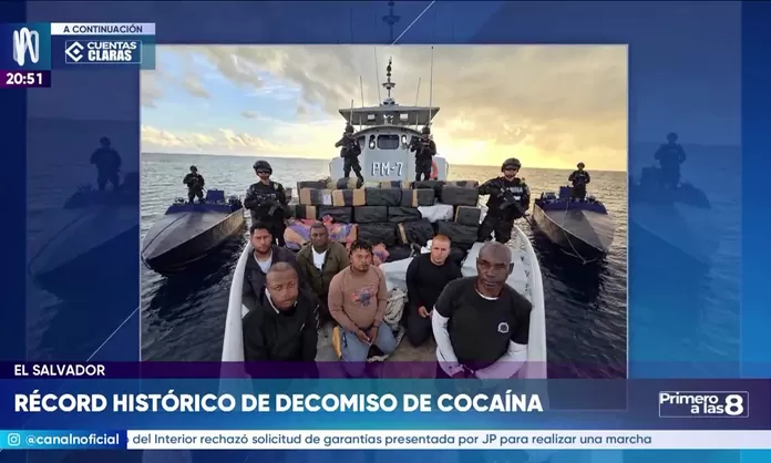 Histórico decomiso de droga en El Salvador