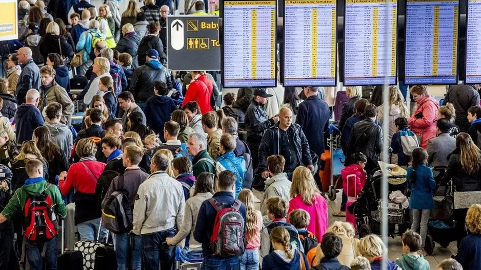 Aeropuerto de Ámsterdam-Schiphol, en Holanda. Foto: AFP