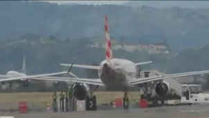 El aeropuerto de Bérgamo fue cerrado temporalmente tras la muerte de un hombre en plena pista. Foto y video: Canal 26