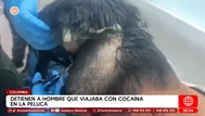 Hombre viajaba con cocaína en una peluca en Colombia