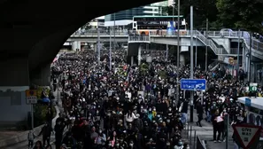 Hong Kong: 800 mil marchan al cumplirse seis meses de protestas. Foto y video: AFP