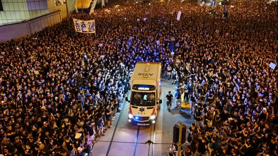 Frente Civil por los Derechos Humanos afirmó presencia de casi 2 millones de personas. Foto: AFP