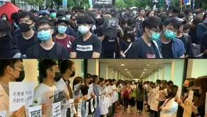 Hong Kong: miles de estudiantes boicotean clases en desafío al gobierno chino. Foto y video: AFP