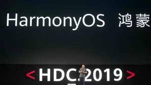 Huawei presentó HarmonyOS, su nuevo sistema operativo que competirá con iOS y Android. Foto y video: AFP