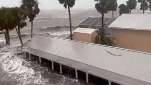 Fuertes imágenes de las inundaciones y destrozos que dejó el huracán Idalia tras su paso por Florida / Video: @Almomento4T