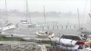 Irma debilitado continúa azotando a Florida. Video: AFP