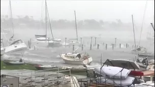 Irma debilitado continúa azotando a Florida. Video: AFP