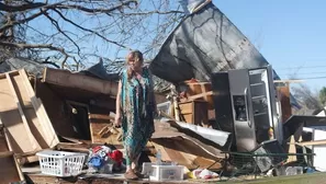 En el caso del hombre, los servicios de emergencia no pudieron llegar con prontitud a socorrerle debido a que las carreteras estaban bloqueadas por el paso del hurac&aacute;n Michael. (Foto: AFP/Video: Canal N)