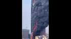 Incendio en rascacielos de China causó alarma