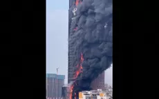 Incendio en rascacielos de China causó alarma - Noticias de eugenia-china-suarez