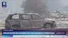 Incendios forestales en EE.UU.: casas calcinadas y desplazados