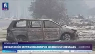 Incendios forestales en EE.UU.: casas calcinadas y desplazados