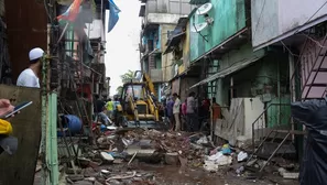 India: Derrumbe de un edificio deja 11 muertos. Foto: AFP