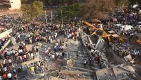 Al menos dos personas murieron en el derrumbe de un edificio en construcci&oacute;n en el sur de India. Foto: AFP