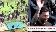 India: disturbios tras visita de Messi a estadio en Calcuta