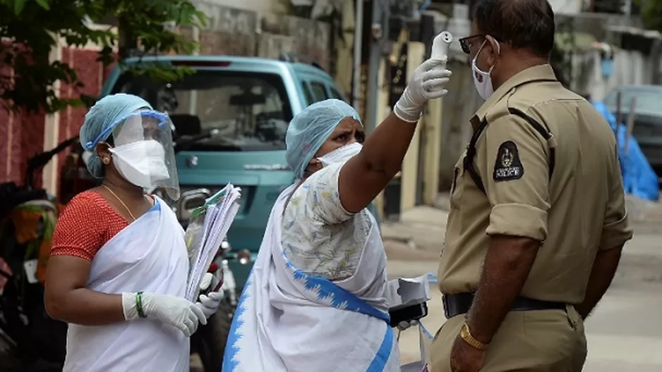 Coronavirus en India. Foto: AFP referencial