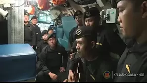 Indonesia: Un video de los marineros del submarino hundido cantando conmueve al país. Foto: AFP